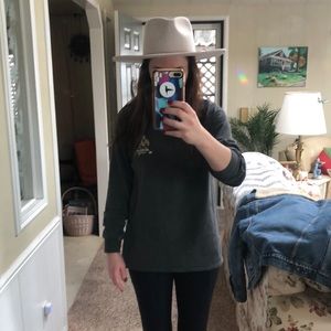 Brand new stiff hat in cream